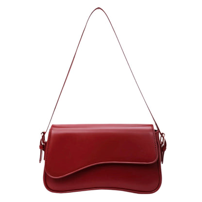 Elegant Women's Handbag with Adjustable Strap in Synthetic Leather – Practical Shoulder Bag for Daily Use