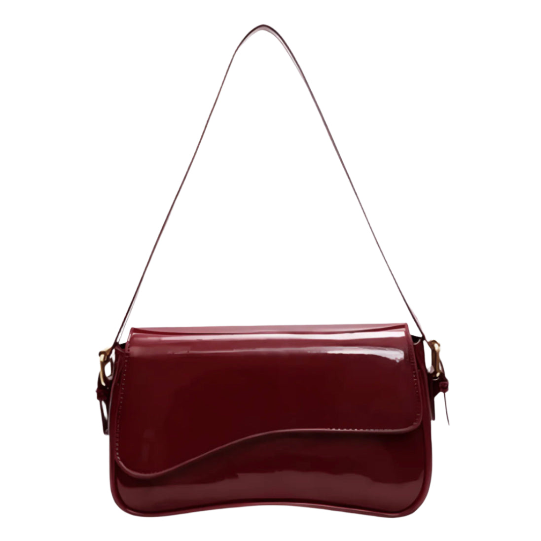 Elegant Women's Handbag with Adjustable Strap in Synthetic Leather – Practical Shoulder Bag for Daily Use