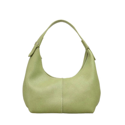 Women's Soft Leather Handbag Josephine – Elegant, Practical and Adjustable Shoulder Strap, Black or Brown