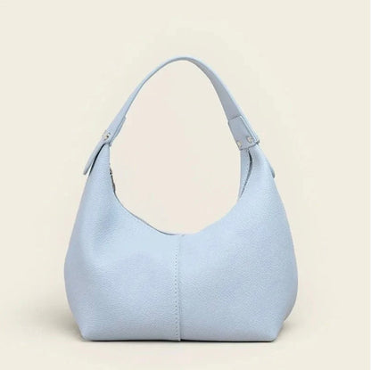 Women's Soft Leather Handbag Josephine – Elegant, Practical and Adjustable Shoulder Strap, Black or Brown