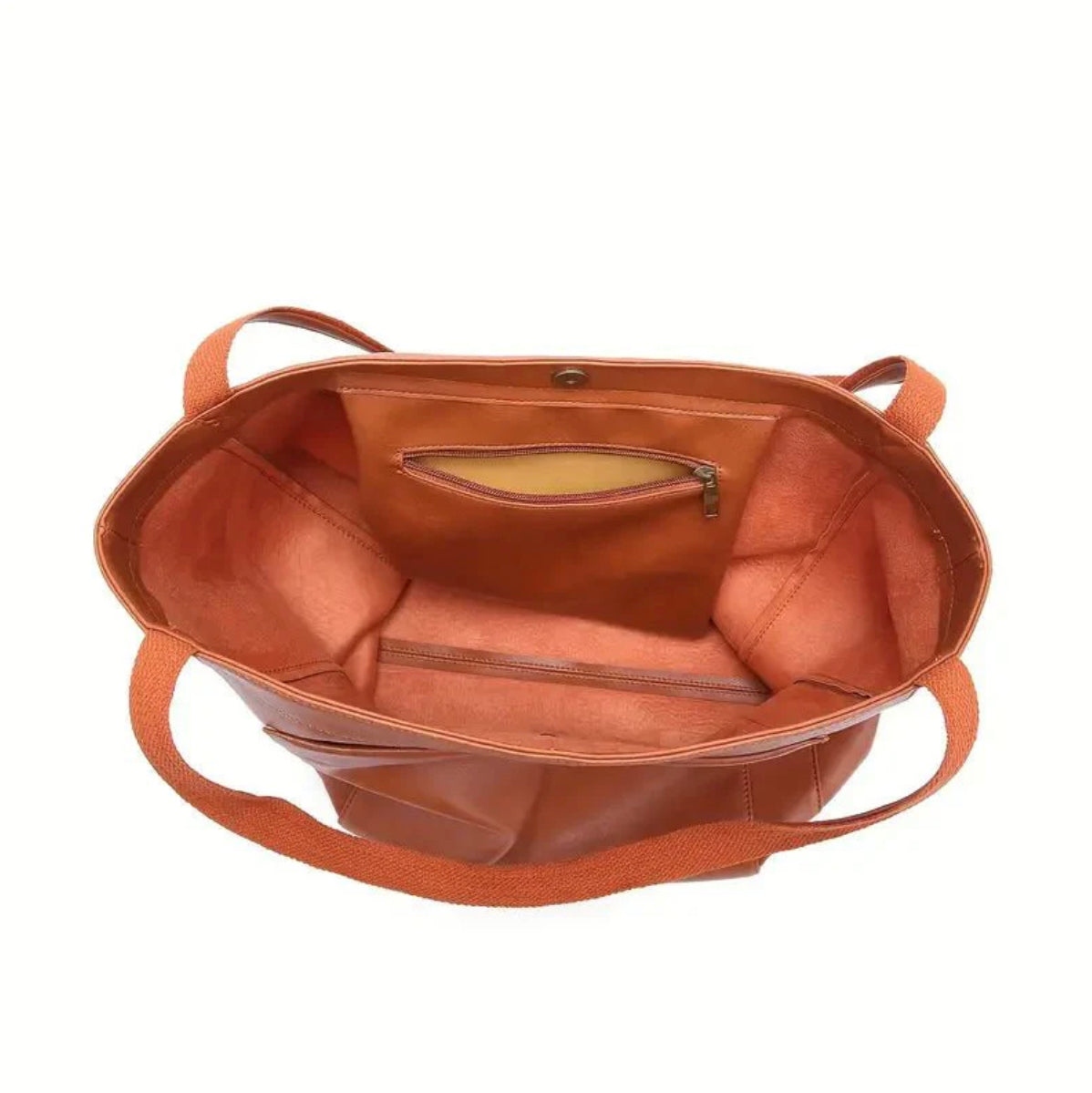 Women's Elegant Aged Leather Handbag – Large Size, Scratch and Water Resistant, Ideal for All Occasions