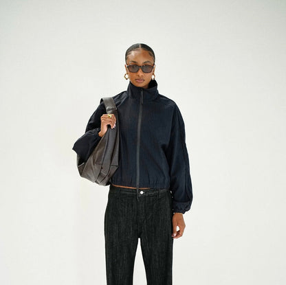 Women's handbag Pauline in PU leather with nylon lining and zippered pocket – 43 x 35 x 32 cm, elegant and practical