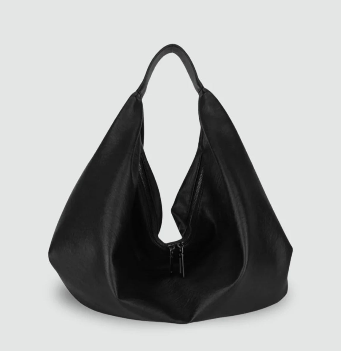 Women's handbag Pauline in PU leather with nylon lining and zippered pocket – 43 x 35 x 32 cm, elegant and practical