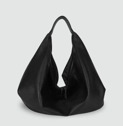 Women's handbag Pauline in PU leather with nylon lining and zippered pocket – 43 x 35 x 32 cm, elegant and practical