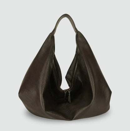 Women's handbag Pauline in PU leather with nylon lining and zippered pocket – 43 x 35 x 32 cm, elegant and practical