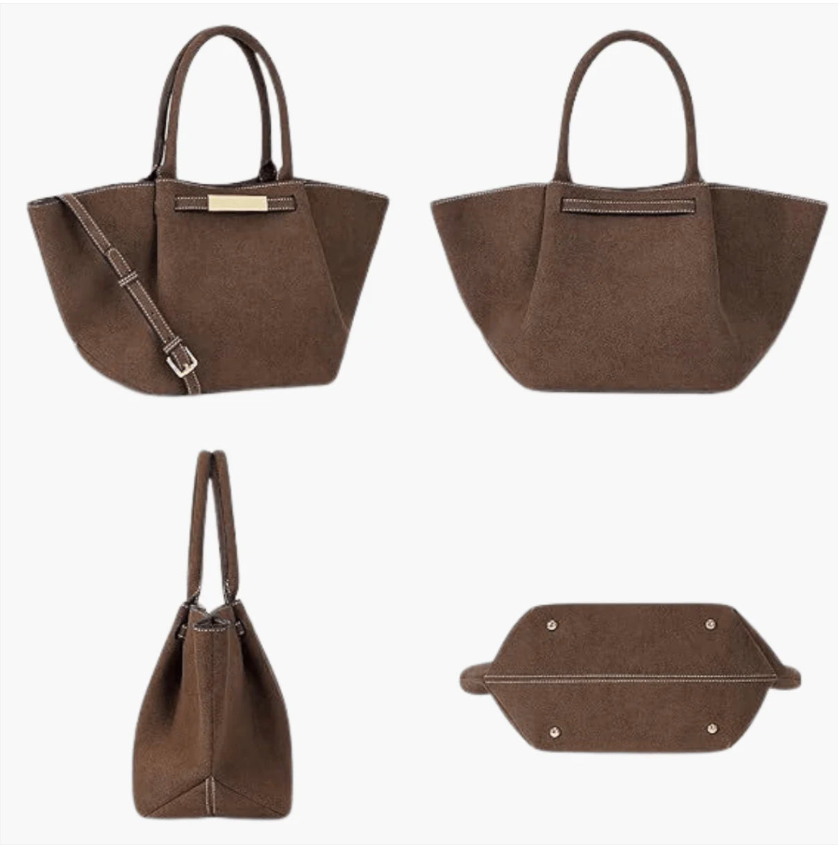 Vegan Suede Handbag for Women – Elegant, Durable and Spacious with Comfortable Handles