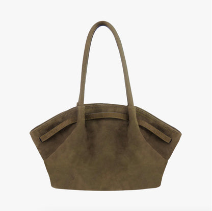 Vegan Suede Handbag for Women – Elegant, Spacious, and Durable with Adjustable Shoulder Strap