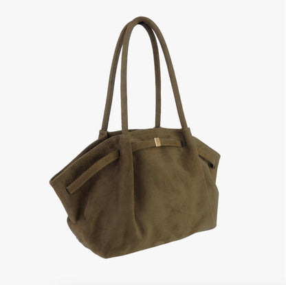 Vegan Suede Handbag for Women – Elegant, Spacious, and Durable with Adjustable Shoulder Strap