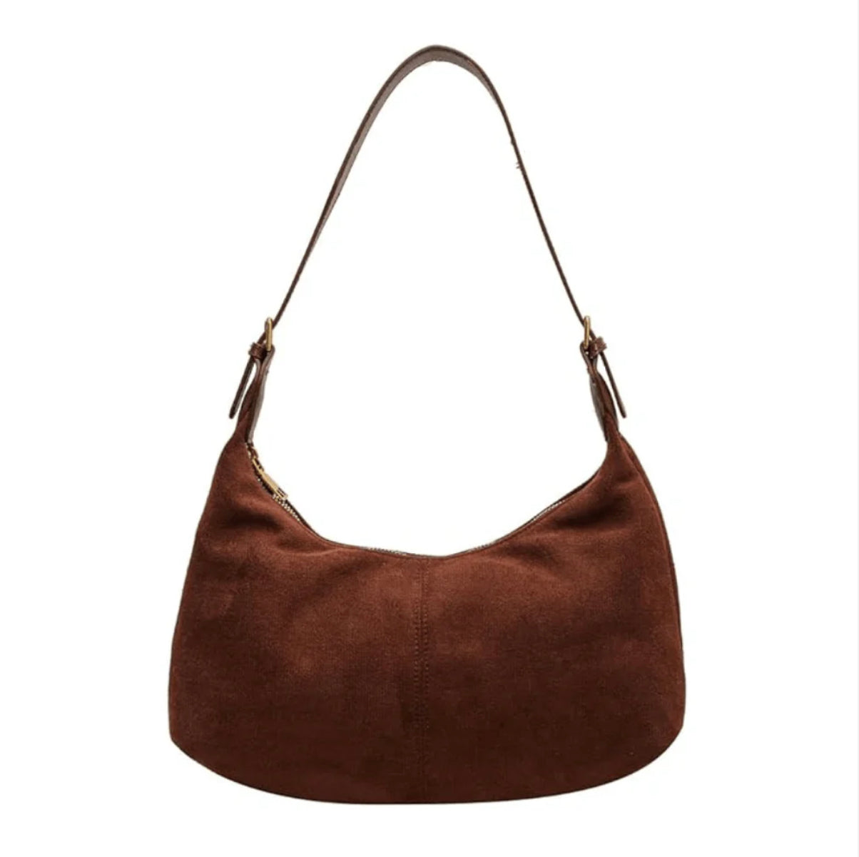 Women's Velvet Handbag with Adjustable Strap – Elegant and Versatile Hobo Bag for All Occasions