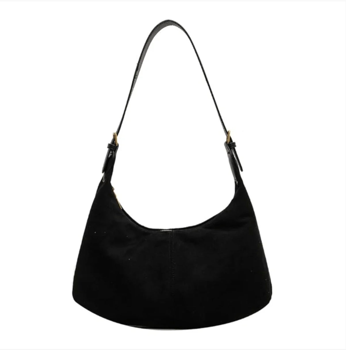Women's Velvet Handbag with Adjustable Strap – Elegant and Versatile Hobo Bag for All Occasions