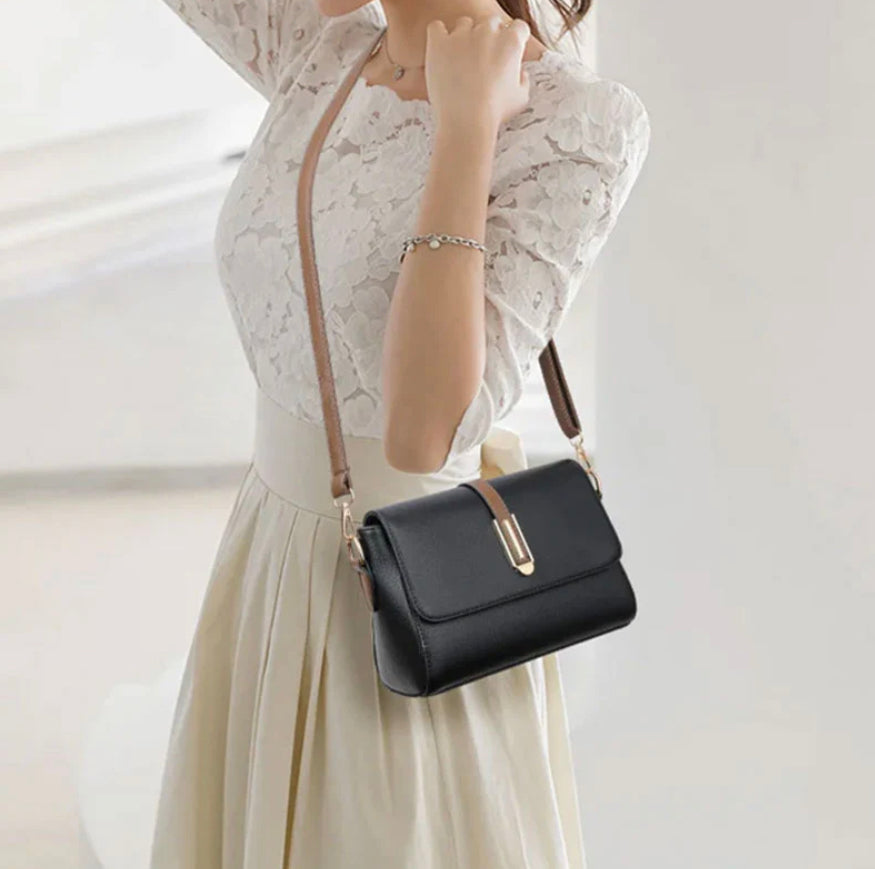 Women's Natacha Shoulder Bag in Synthetic Leather – Elegant and Practical, Adjustable Shoulder Strap, Compact and Spacious