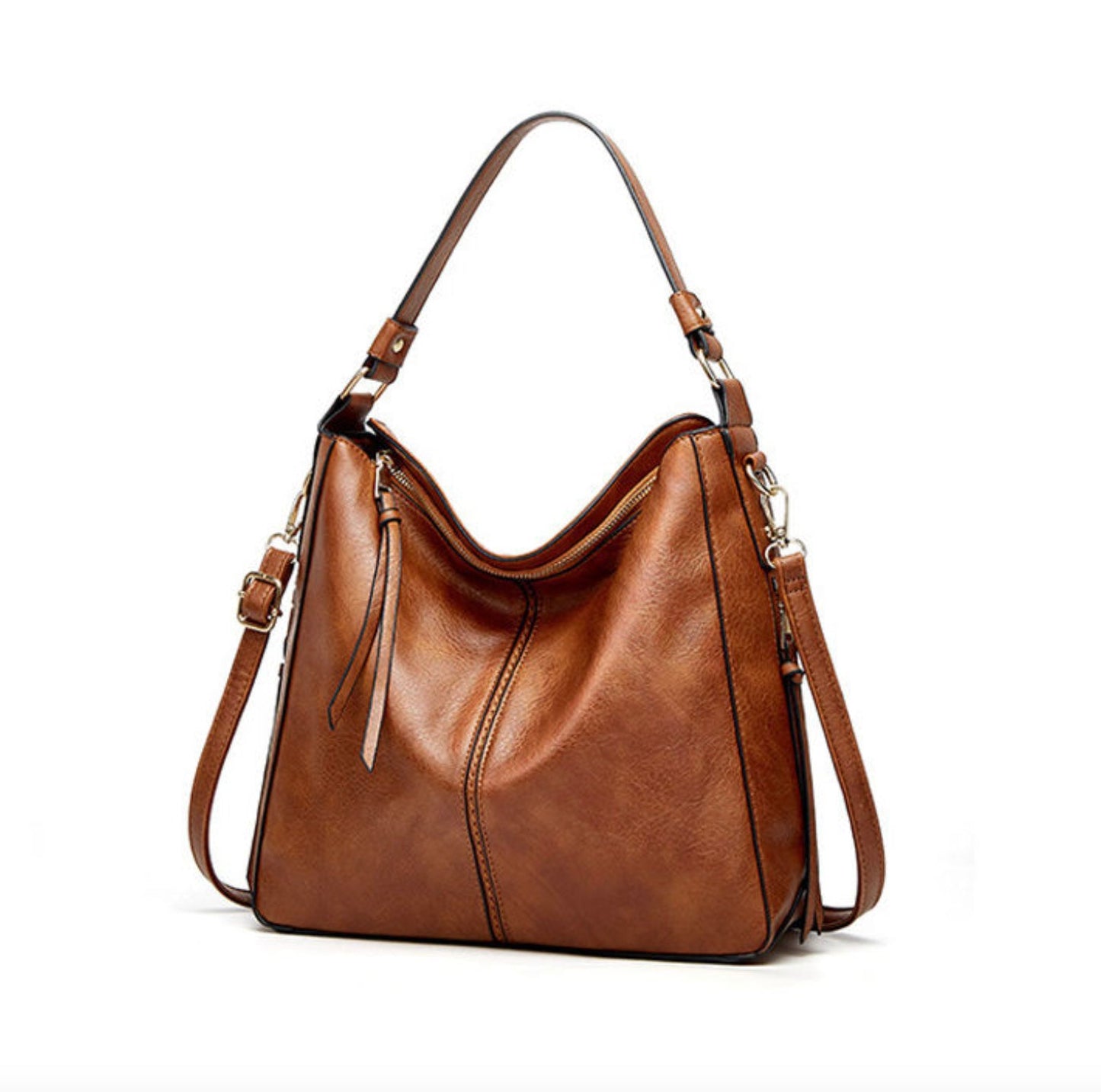 2 in 1 PU Leather Handbag for Women – Elegant and Practical, Dimensions 35x28x13 cm, Ideal for Daily Use and Outings