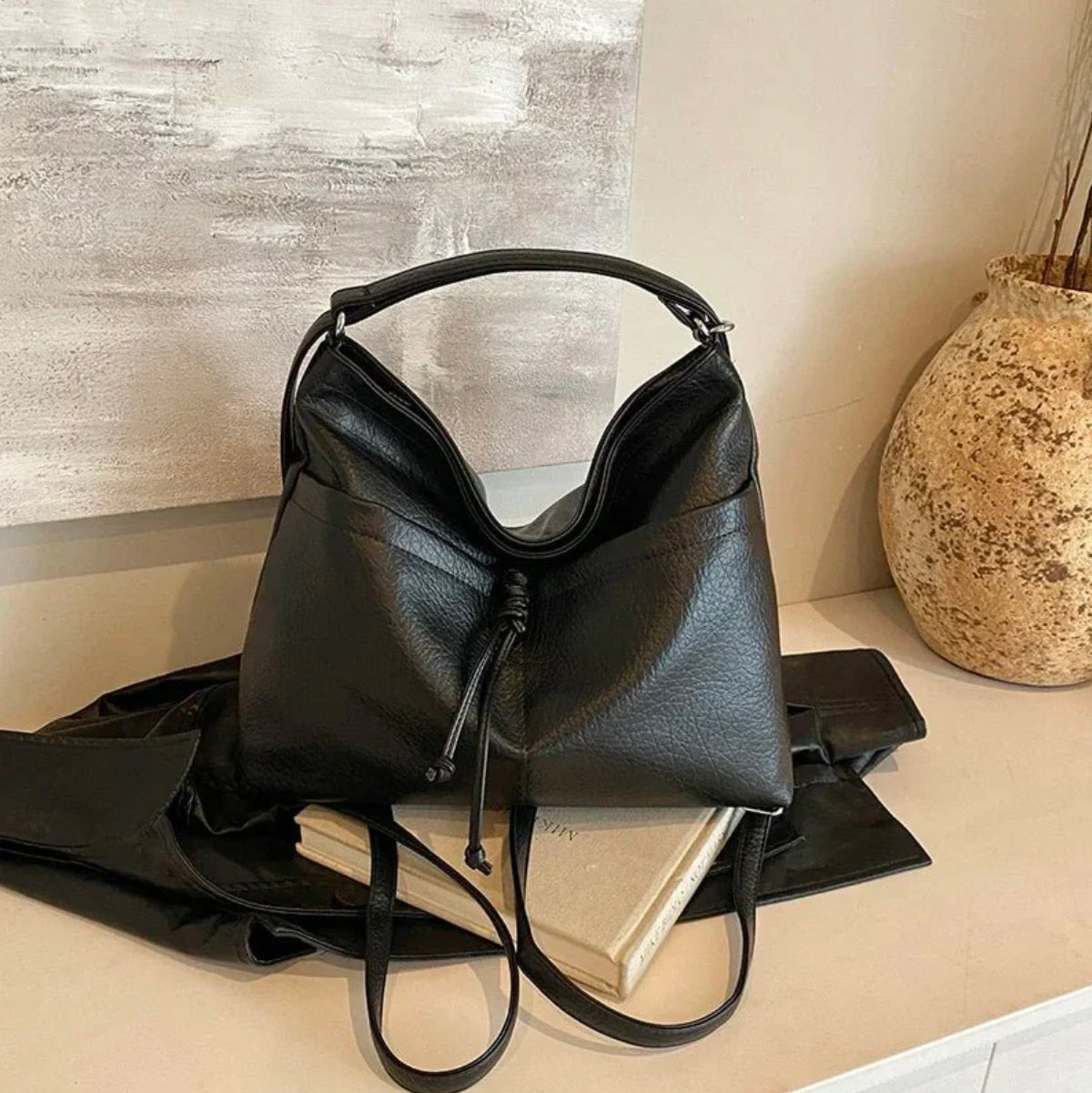 Sac à Main 2 en 1 Femme Jade – Sac Polyvalent Sac à Dos Chic en Cuir Synthétique avec Bandoulière Ajustable
