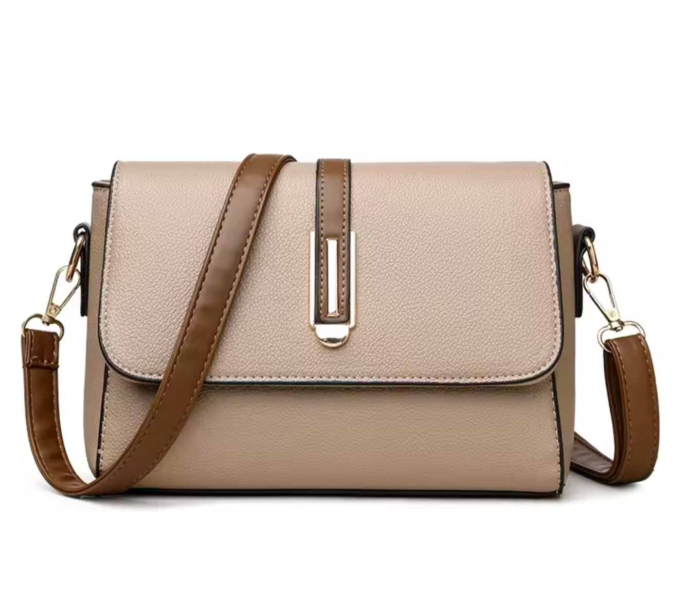 Women's Natacha Shoulder Bag in Synthetic Leather – Elegant and Practical, Adjustable Shoulder Strap, Compact and Spacious