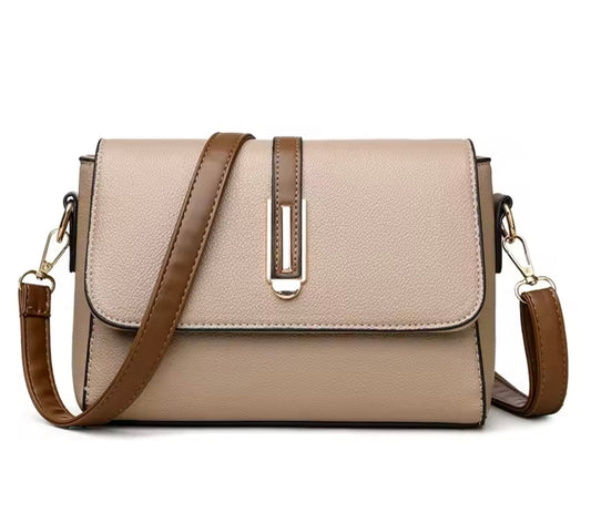 Women's Natacha Shoulder Bag in Synthetic Leather – Elegant and Practical, Adjustable Shoulder Strap, Compact and Spacious