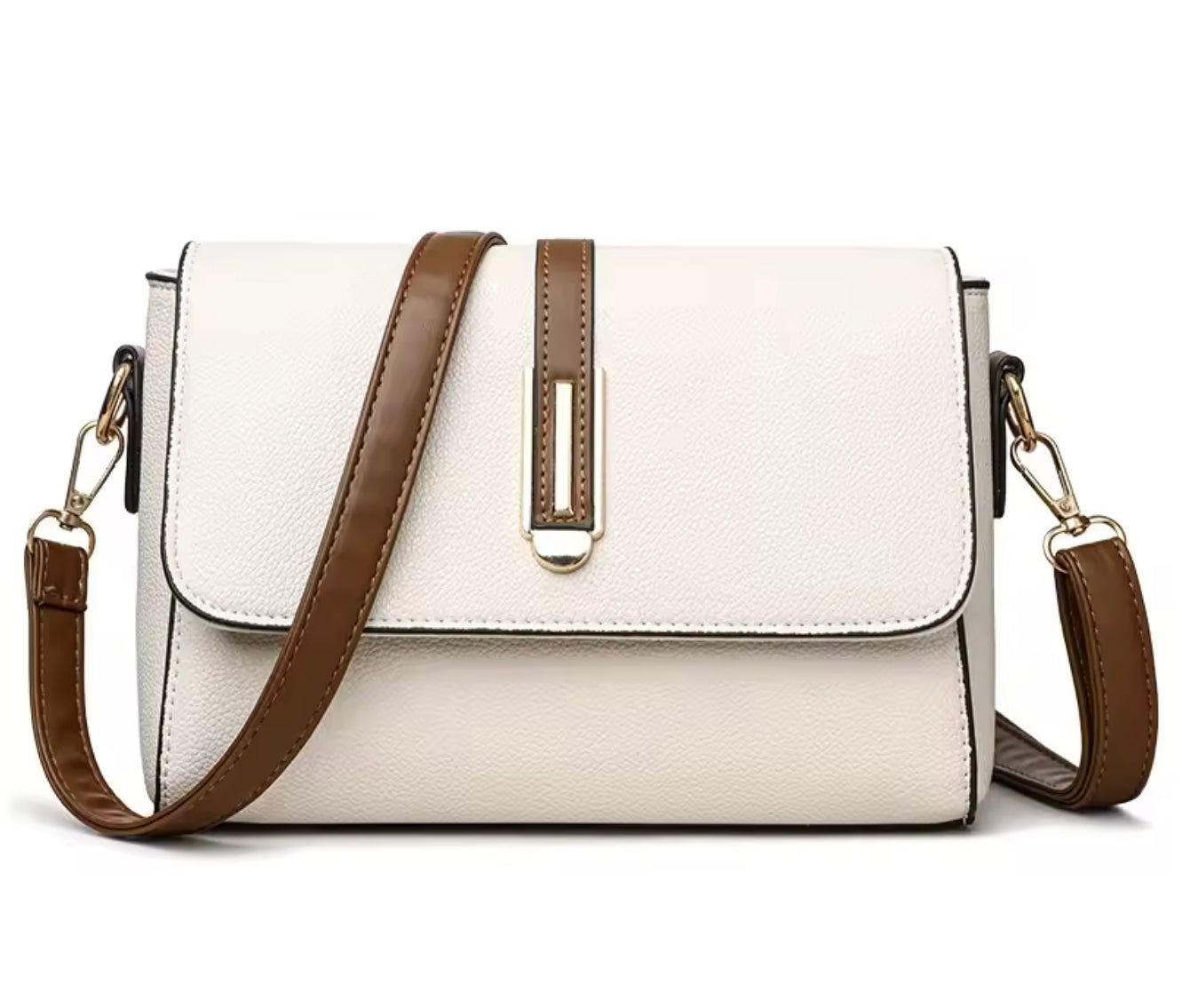 Women's Natacha Shoulder Bag in Synthetic Leather – Elegant and Practical, Adjustable Shoulder Strap, Compact and Spacious