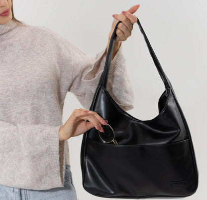 Women's Leather Handbag with Adjustable Shoulder Strap – Elegant and Practical Tote Bag for All Occasions