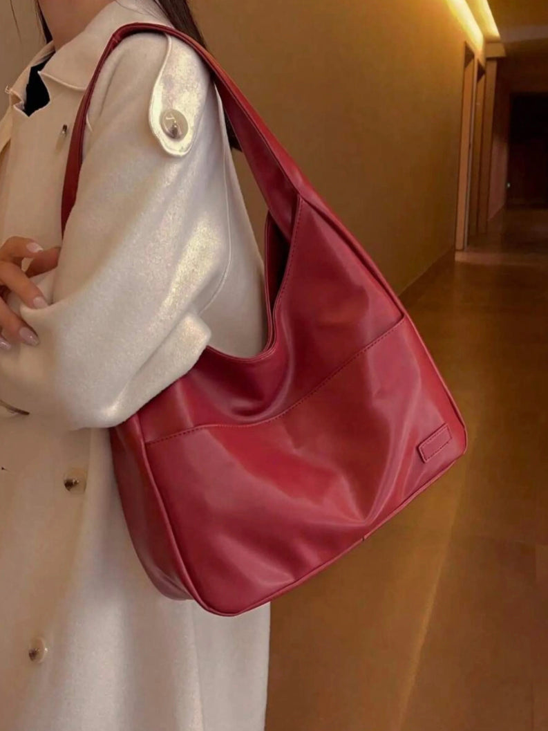 Women's Leather Handbag with Adjustable Shoulder Strap – Elegant and Practical Tote Bag for All Occasions