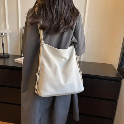 2 in 1 Elegant Women's Handbag - Practical Shoulder Bag in Synthetic Leather, Spacious Compartments, Ideal for Daily Use