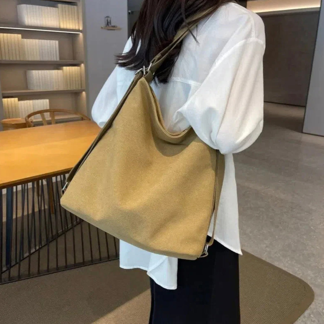 Sac à Main 2 en 1 Femme Élégant - Sac Bandoulière Pratique en Cuir Synthétique, Compartiments Spacieux, Idéal pour Quotidien