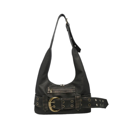 Eclectic Women's Hobo Bag in Denim with Adjustable Strap – Compact and Spacious Handbag for a Trendy Style
