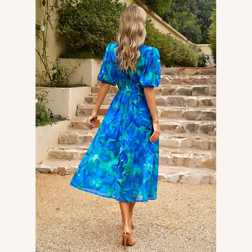 Robe Longue Femme Élégante en Coton et Polyester – Confort Optimal pour Toutes les Occasions