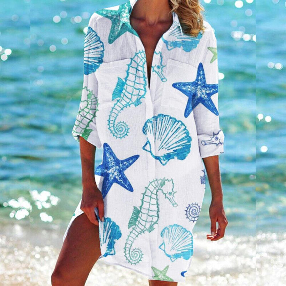 Women's Long Chic Summer Dress with V-Neckline – Elegance and Comfort for All Occasions