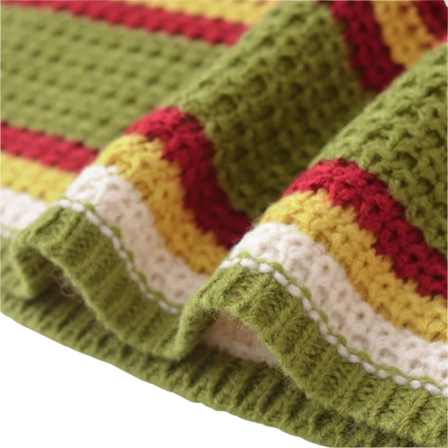 Women's Striped Mini Knit Dress - Retro 70s Style with V-Neckline, Flattering Cut, and Soft Fabric