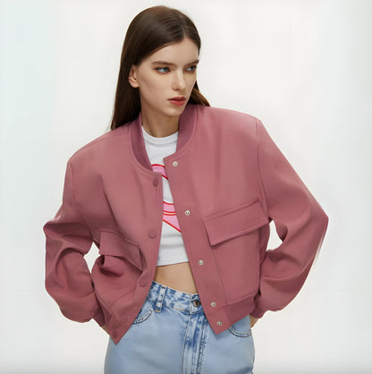 Men's Short White Jacket Size M Cotton-Polyester Blend Urban Style