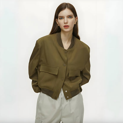 Men's Short White Jacket Size M Cotton-Polyester Blend Urban Style