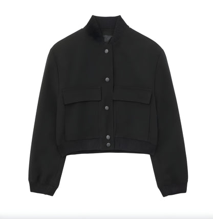 Men's Short White Jacket Size M Cotton-Polyester Blend Urban Style