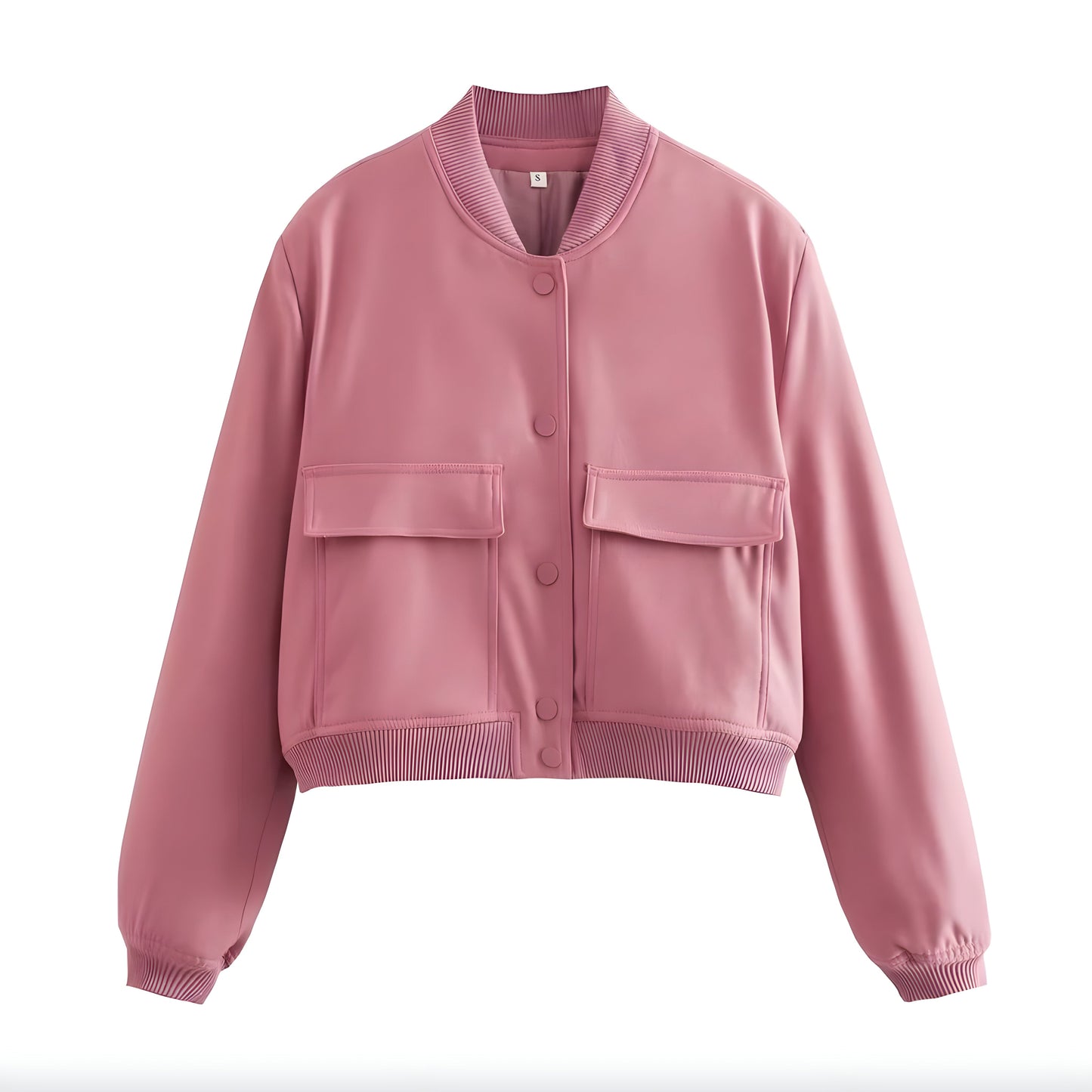 Men's Short White Jacket Size M Cotton-Polyester Blend Urban Style