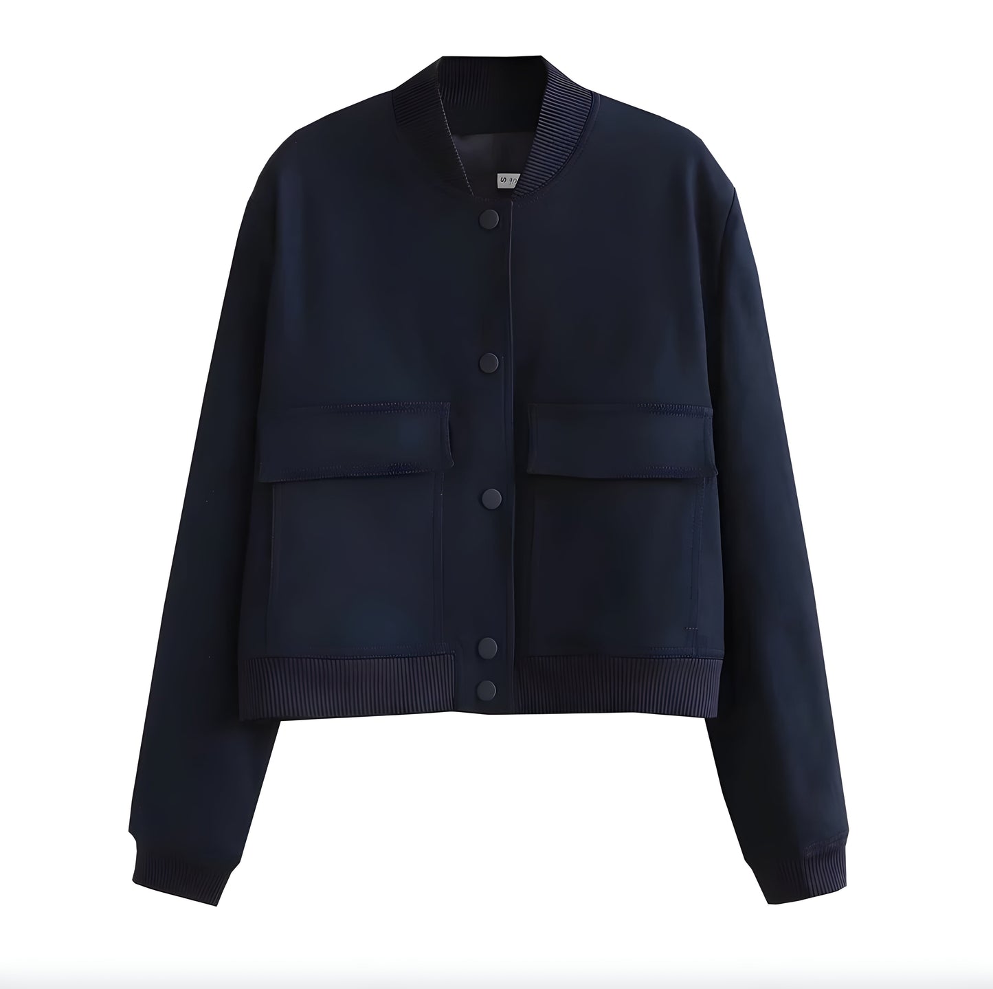 Men's Short White Jacket Size M Cotton-Polyester Blend Urban Style