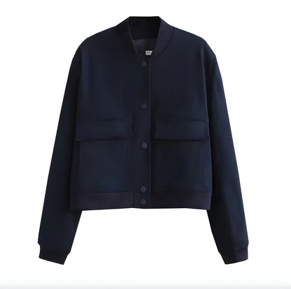 Men's Short White Jacket Size M Cotton-Polyester Blend Urban Style