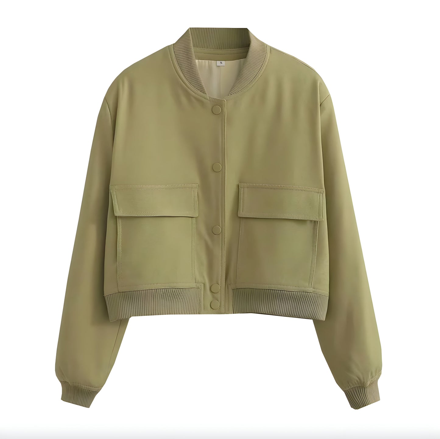 Men's Short White Jacket Size M Cotton-Polyester Blend Urban Style