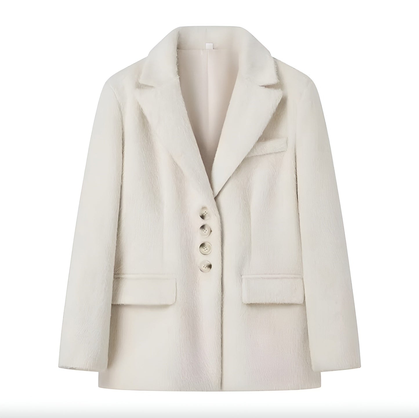 Women's Blazer Jacket  Faux Fur Polyester