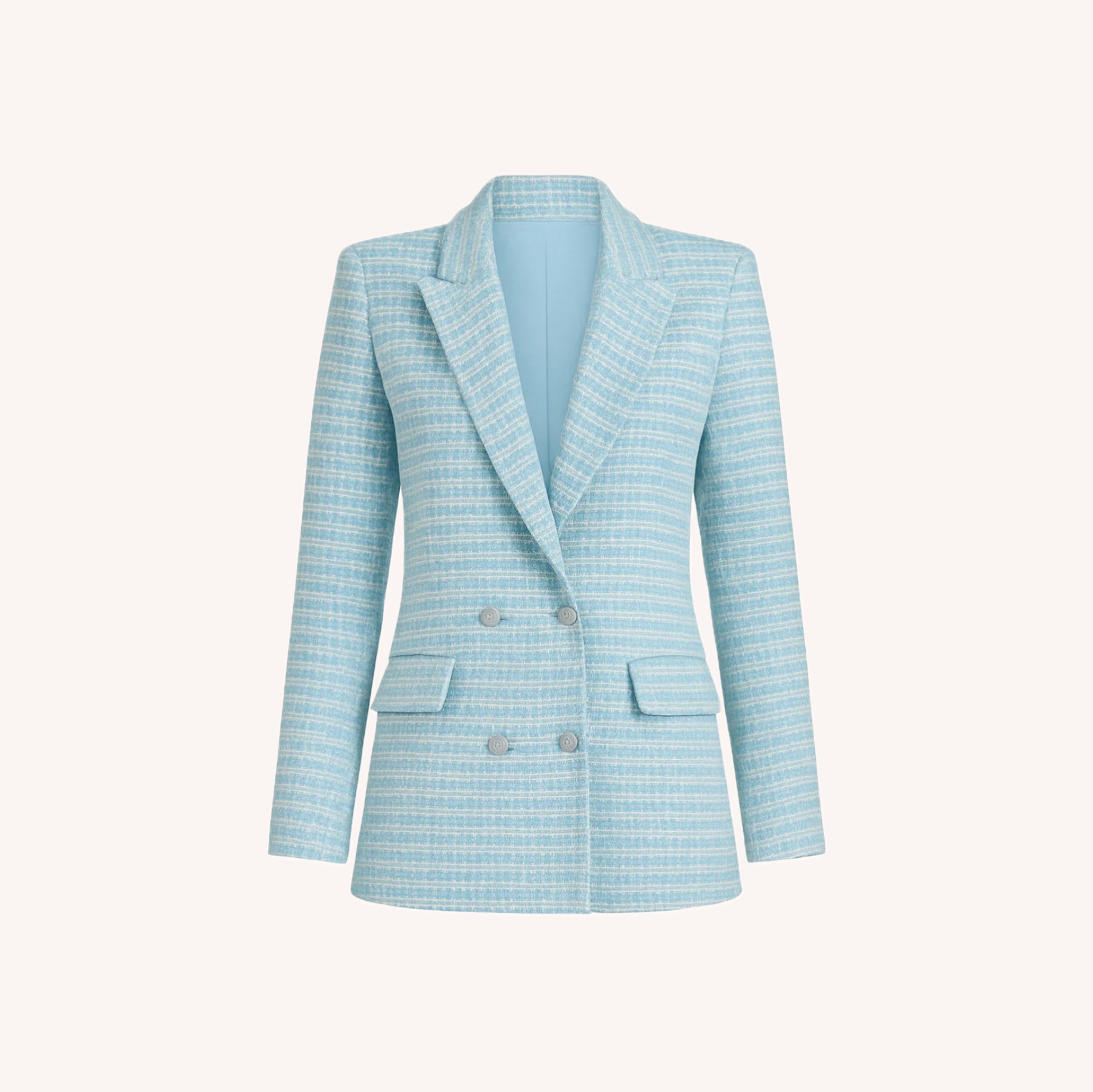 Blazer Femme Noir Croisé Taille S Polyester