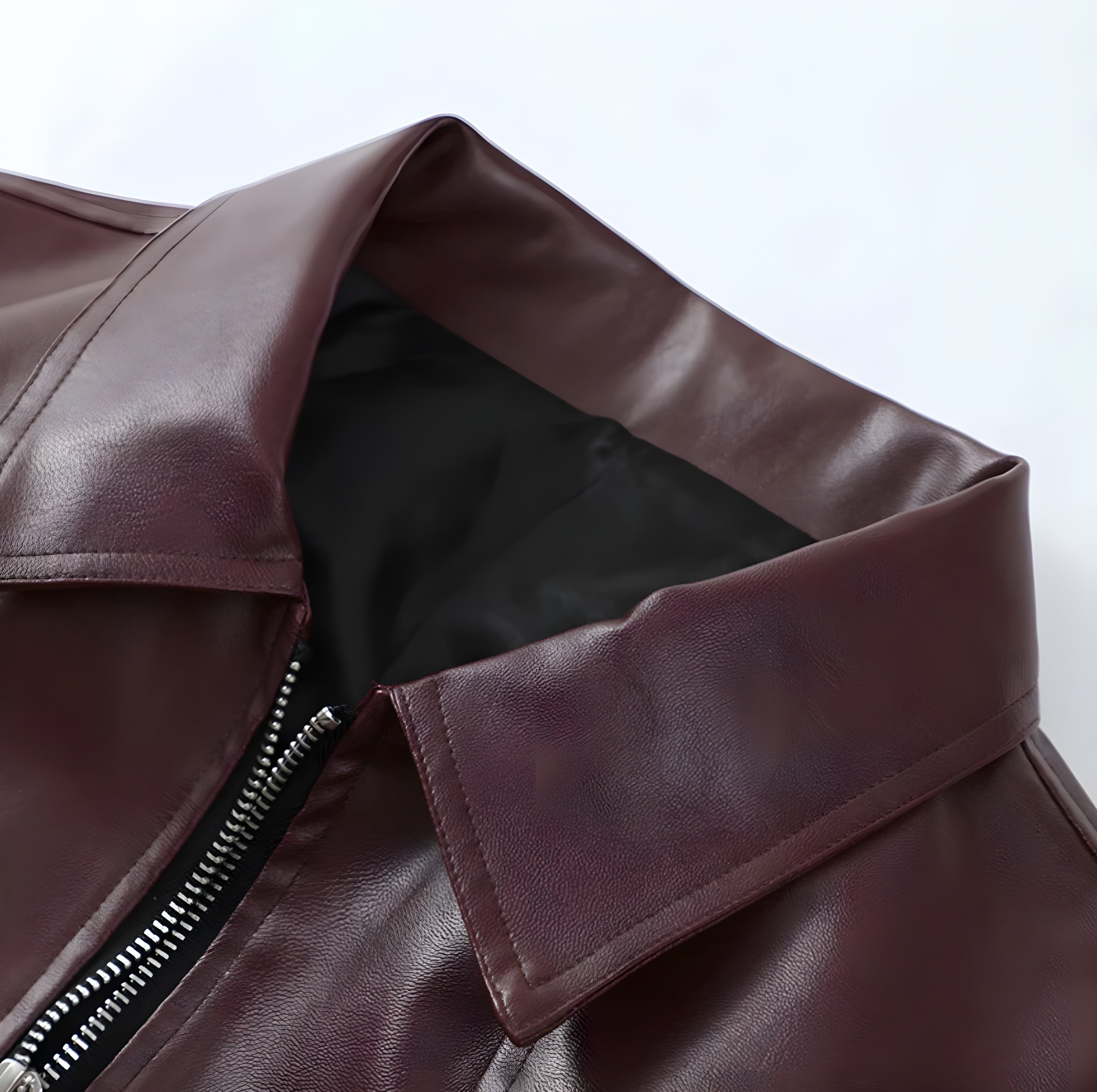 Veste Bomber Femme en Cuir Synthétique Élégante avec Taille Élastiquée – Style Moderne et Polyvalent
