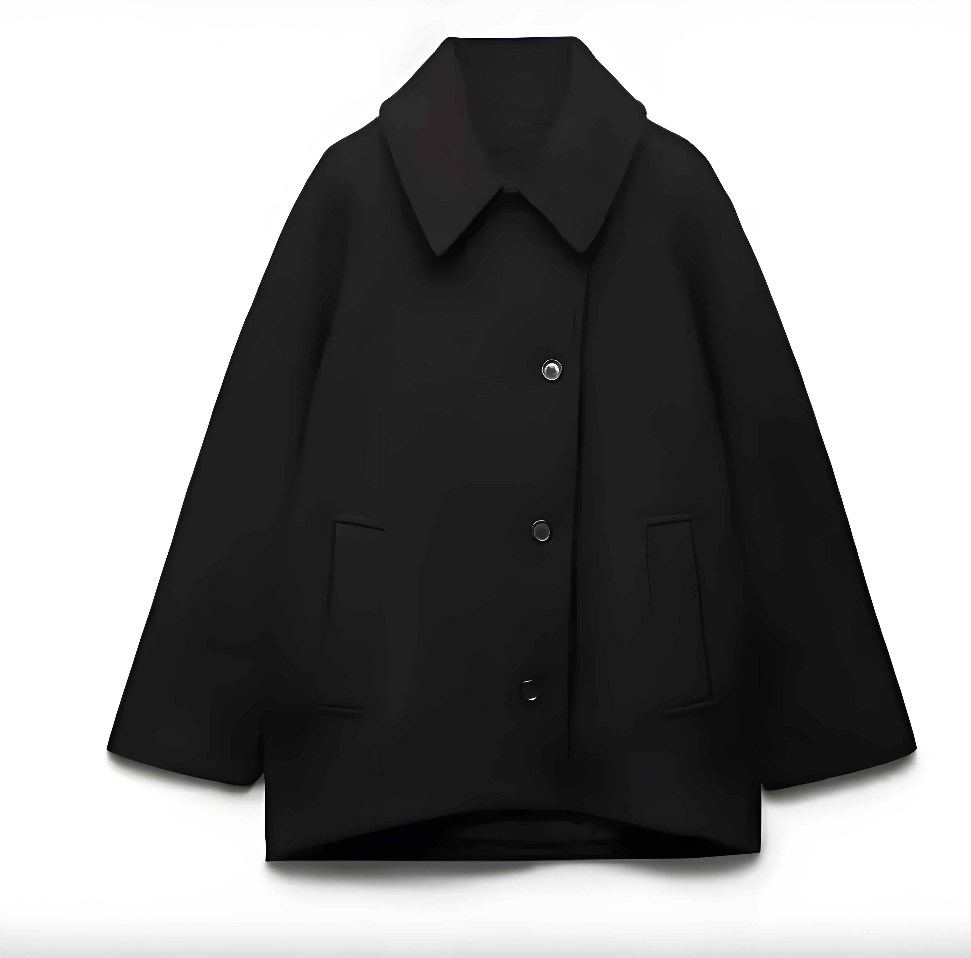 Manteau Hiver Femme Beige Taille M Laine Mélangée Oversize