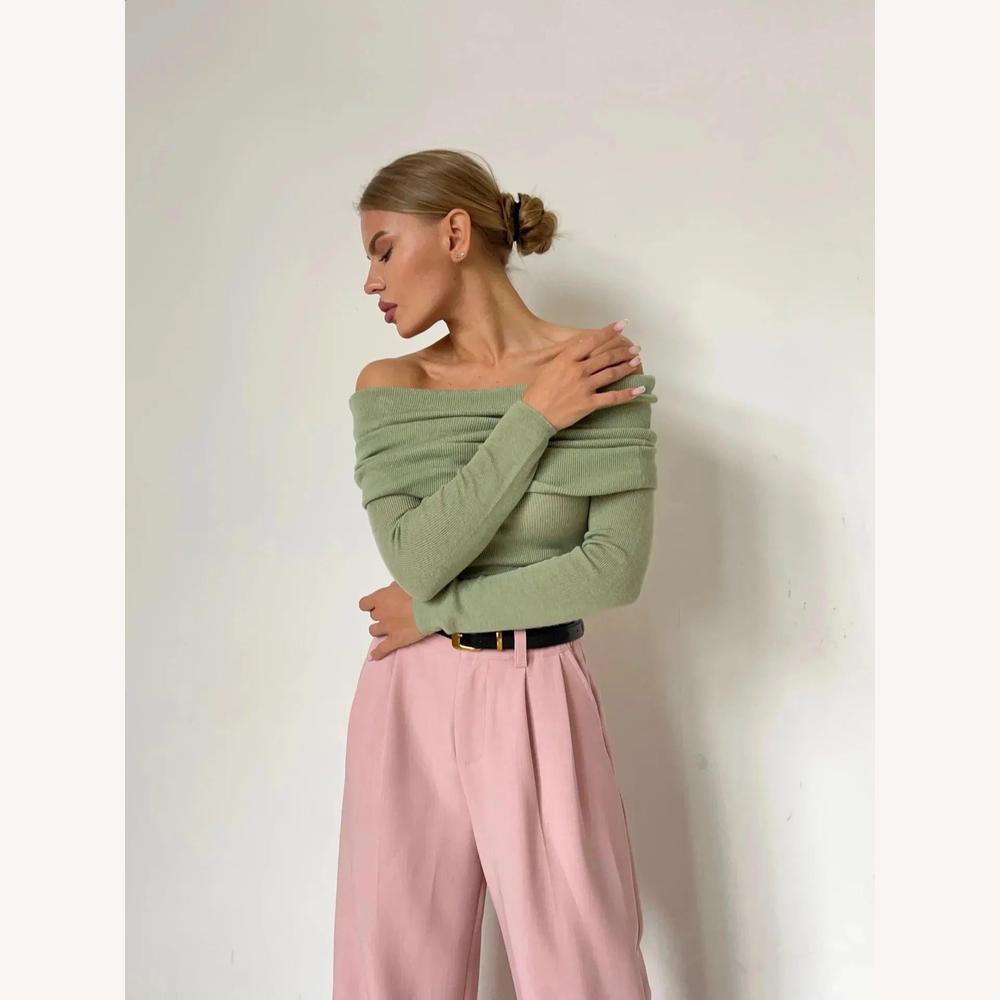 Variant image for Haut Femme Dos Nu Élégant en Maille Côtière – Top Blanc Femme Chic et Confortable-9