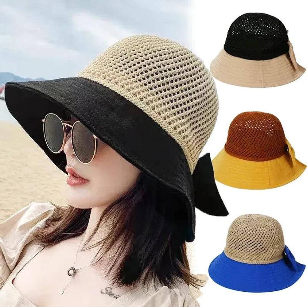 Chapeau de Paille Femme Léger avec Protection Solaire – Canotier Estival Élégant