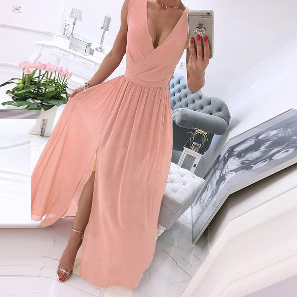 Robe de Plage Femme Sans Manches en Mousseline de Soie avec Décolleté V Profond – Imprimé Floral Vintage, Légère et Fluide