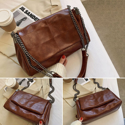 Women's PU Shoulder Bag – 31x20x13 cm, Elegant and Practical for Outings and Travel