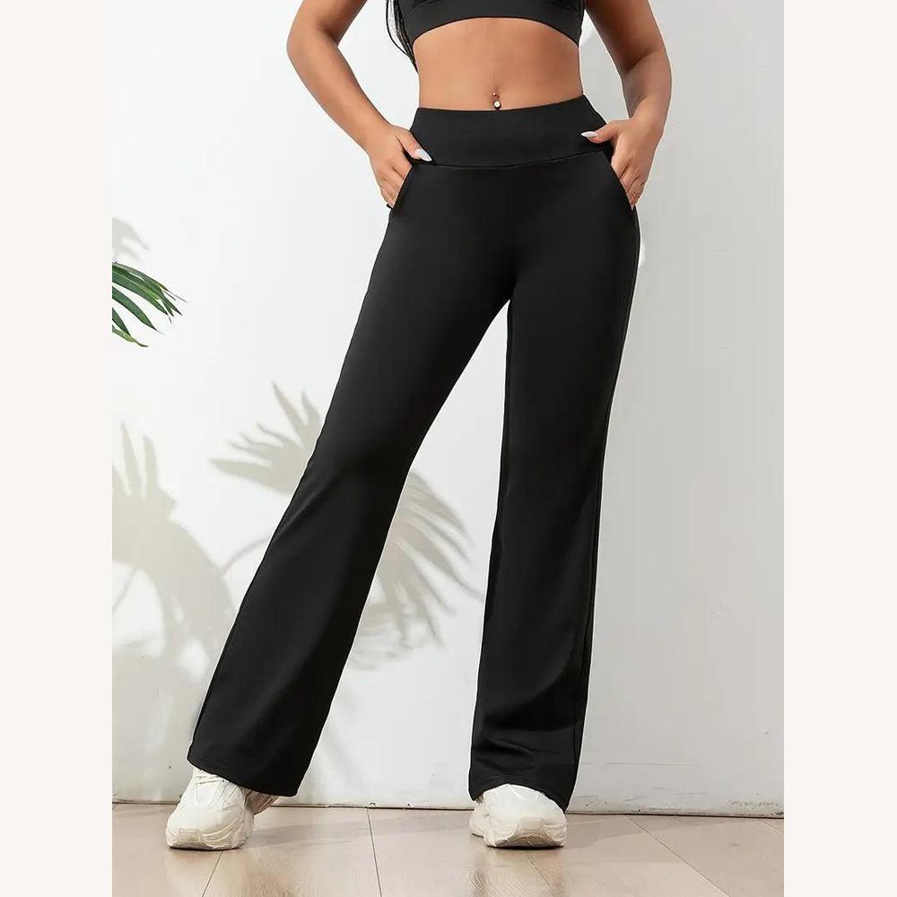 Pantalon de Yoga Femme Taille Haute Élastique en Tissu Respirant – Confort Optimal pour Sport et Détente