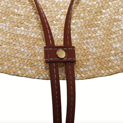 Women's Lightweight Straw Hat with Sun Protection – Elegant Adjustable Summer Accessory 56-58 cm