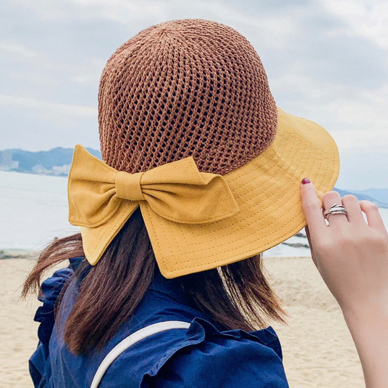 Chapeau de Paille Femme Léger avec Protection Solaire – Canotier Estival Élégant