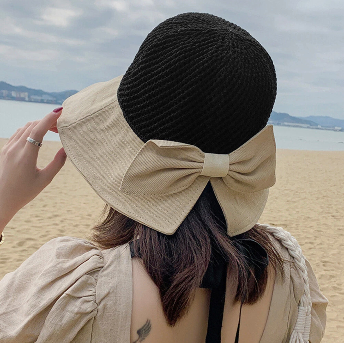 Chapeau de Paille Femme Léger avec Protection Solaire – Canotier Estival Élégant