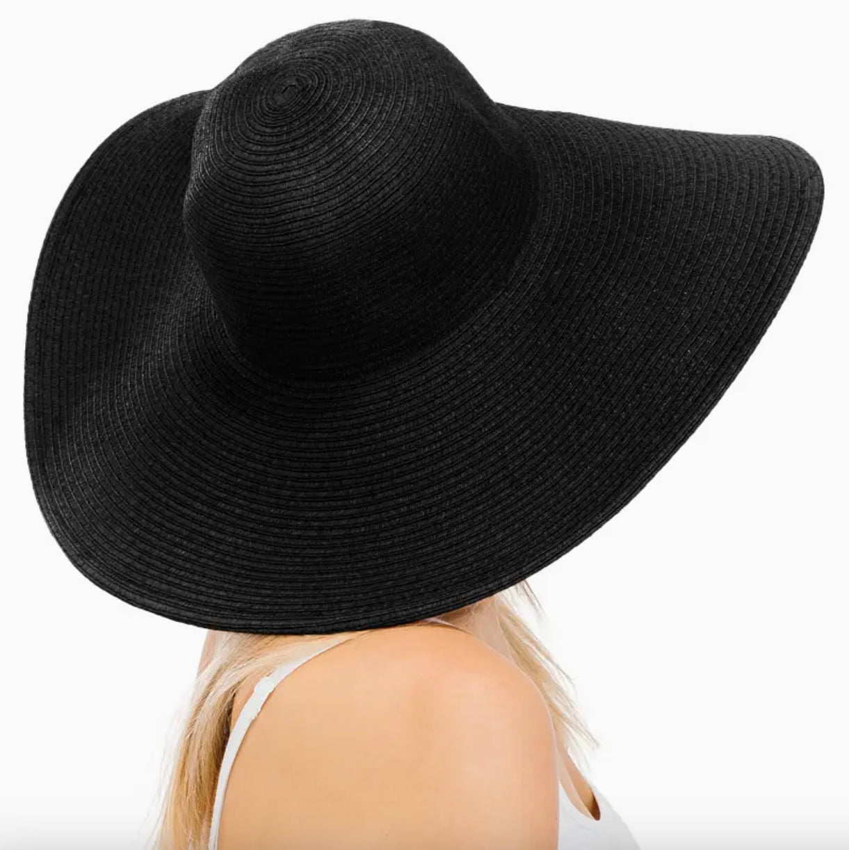 Chapeau de Paille Estival Léger Femme avec Protection Solaire Ajustable 54-58 cm – Idéal Plage et Sorties d'Été