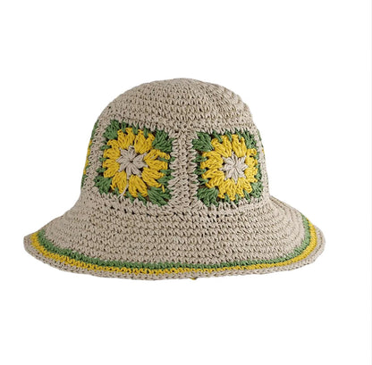 Women's Lightweight Ecological Straw Hat – Elegant Summer Accessory with Sun Protection