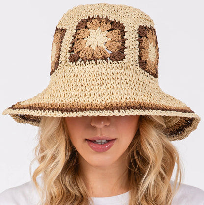 Women's Lightweight Ecological Straw Hat – Elegant Summer Accessory with Sun Protection
